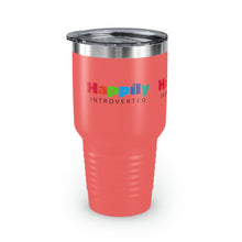 Load image into Gallery viewer, "Happily Introverted" Ringneck Tumbler, 30oz