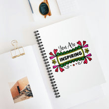 Load image into Gallery viewer, "You Are Inspiring" Wide Ruled Spiral (Inspirational) Notebook