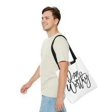 Load image into Gallery viewer, "I Am Worthy" Tote Bag