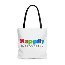 Load image into Gallery viewer, "Happily Introverted" Tote Bag