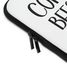 Load image into Gallery viewer, "Coffee Before Coaching" Laptop Sleeve