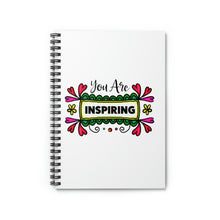 Load image into Gallery viewer, "You Are Inspiring" Wide Ruled Spiral (Inspirational) Notebook