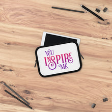 Load image into Gallery viewer, "You Inspire Me" Laptop Sleeve