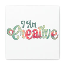 Load image into Gallery viewer, "I Am Creative" Classic Canvas