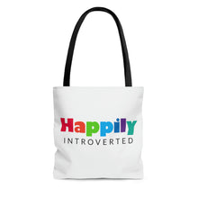 Load image into Gallery viewer, "Happily Introverted" Tote Bag