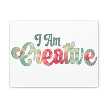 Load image into Gallery viewer, "I Am Creative" Classic Canvas