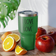 Load image into Gallery viewer, "I Love How You Love" Ringneck Tumbler, 30oz