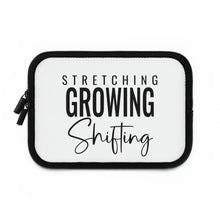Load image into Gallery viewer, "Stretching, Growing, Shifting" Laptop Sleeve