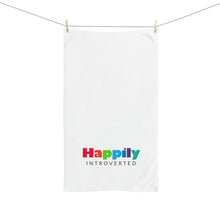 Load image into Gallery viewer, "Happily Introverted" Hand Towel
