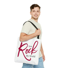 Load image into Gallery viewer, "You Rock My World" Tote Bag