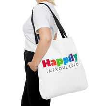 Load image into Gallery viewer, "Happily Introverted" Tote Bag