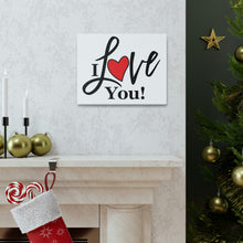 Load image into Gallery viewer, "I Love You" Classic Canvas