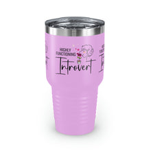 Load image into Gallery viewer, Copy of "Happily Introverted" Ringneck Tumbler, 30oz