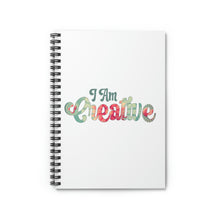 Load image into Gallery viewer, " I Am Creative" Wide Ruled Spiral (Affirmation) Notebook