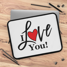 Load image into Gallery viewer, "I Love You" Laptop Sleeve