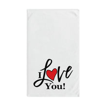 Load image into Gallery viewer, "I Love You" Hand Towel