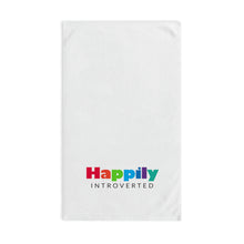 Load image into Gallery viewer, "Happily Introverted" Hand Towel