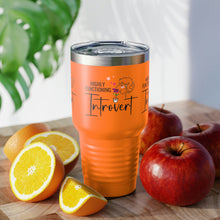 Load image into Gallery viewer, Copy of "Happily Introverted" Ringneck Tumbler, 30oz