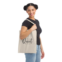 Load image into Gallery viewer, "Wanna Be Quiet With Me" Canvas Tote Bag