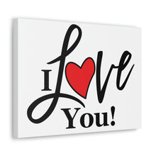 Load image into Gallery viewer, "I Love You" Classic Canvas