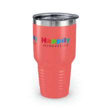 Load image into Gallery viewer, "Happily Introverted" Ringneck Tumbler, 30oz
