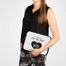 Load image into Gallery viewer, "I'm Grateful For Love, Joy, Peace & You" Laptop Sleeve