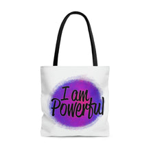 Load image into Gallery viewer, "I Am Powerful" Natural Tote Bag