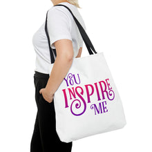 Load image into Gallery viewer, "You Inspire Me" Tote Bag