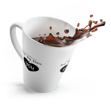 Load image into Gallery viewer, "I'm Grateful For Love, Joy Peace & You" Latte Mug, 12oz