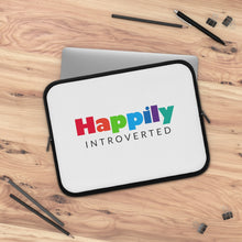 Load image into Gallery viewer, "Happily Introverted" Laptop Sleeve