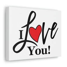Load image into Gallery viewer, "I Love You" Classic Canvas