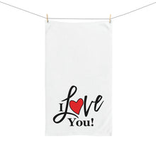 Load image into Gallery viewer, "I Love You" Hand Towel
