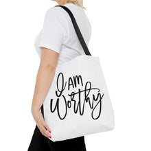 Load image into Gallery viewer, "I Am Worthy" Tote Bag