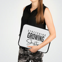 Load image into Gallery viewer, "Stretching, Growing, Shifting" Laptop Sleeve