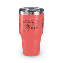 Load image into Gallery viewer, Copy of "Happily Introverted" Ringneck Tumbler, 30oz