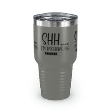 Load image into Gallery viewer, "Shh I'm Recharging" Ringneck Tumbler, 30oz