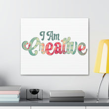 Load image into Gallery viewer, "I Am Creative" Classic Canvas