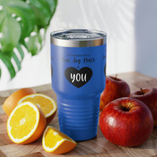 Load image into Gallery viewer, I'm Grateful For Love, Joy, Peace and You" Ringneck Tumbler, 30oz