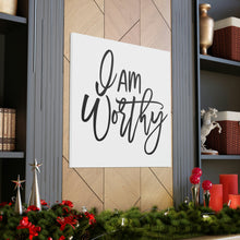 Load image into Gallery viewer, "I Am Worthy" Classic Canvas