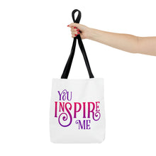Load image into Gallery viewer, "You Inspire Me" Tote Bag