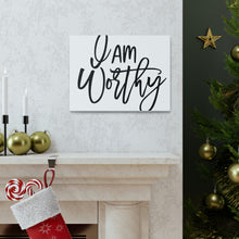 Load image into Gallery viewer, "I Am Worthy" Classic Canvas