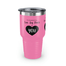 Load image into Gallery viewer, I'm Grateful For Love, Joy, Peace and You" Ringneck Tumbler, 30oz
