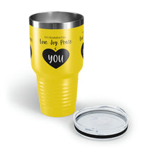 Load image into Gallery viewer, I&#39;m Grateful For Love, Joy, Peace and You&quot; Ringneck Tumbler, 30oz
