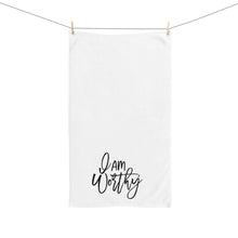 Load image into Gallery viewer, &quot;I Am Worthy&quot; Hand Towel
