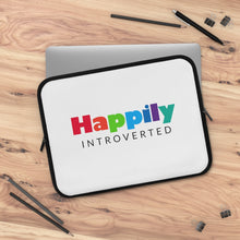 Load image into Gallery viewer, &quot;Happily Introverted&quot; Laptop Sleeve
