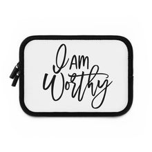 Load image into Gallery viewer, I Am Worthy&quot; Laptop Sleeve
