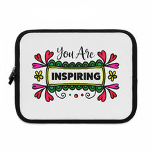Load image into Gallery viewer, &quot;You Are Inspiring&quot; Laptop Sleeve
