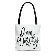 Load image into Gallery viewer, &quot;I Am Worthy&quot; Tote Bag
