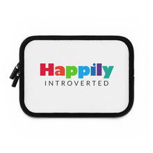 Load image into Gallery viewer, &quot;Happily Introverted&quot; Laptop Sleeve
