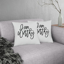 Load image into Gallery viewer, &quot;I Am Worthy&quot; Pillow
